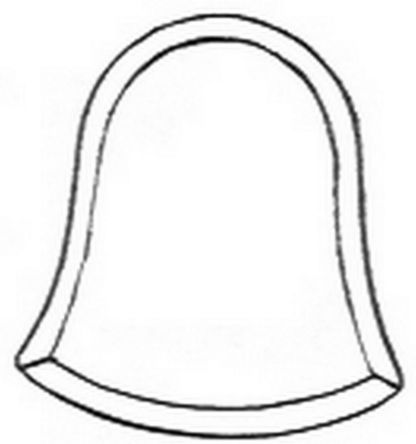 Holiday Bell Beveled Glass Cluster - Bell 095