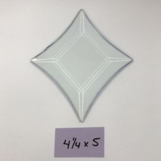 Concave Star/Square Bevel- 4 1/4" x 5"
