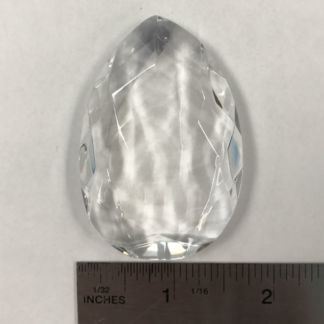 Teardrop Faceted Jewels-40 x 60mm Clear - Clear