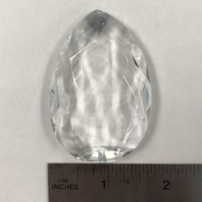 Teardrop Faceted Jewels-40 x 60mm Clear