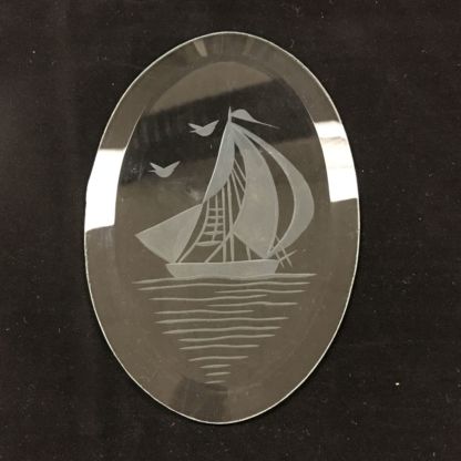 Engraved 4 x 6" Oval Flower Bevel - Image 4