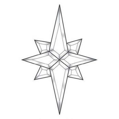 Star Beveled Glass Cluster - MEC342