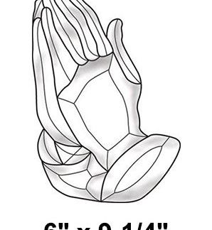 Beveled Glass Cluster - MEC149 Praying Hands