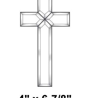 Bevel Glass Cluster - MEC151 Cross