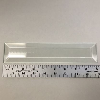 2" x 9" Rectangle Bevel Glass
