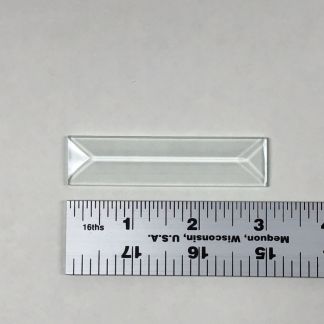 3/4"  x  3" Rectangle Bevel Glass