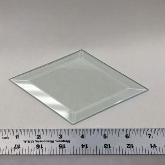 Diamond Bevel Glass 4" x 7 "