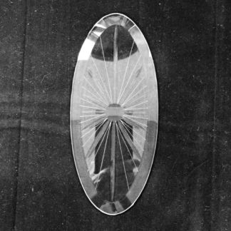 Engraved Clear Oval Bevel - V504