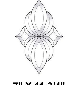 Clear Beveled Glass Cluster - MEC 548