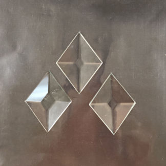 Diamond Bevel Glass 1 1/2" x 2"
