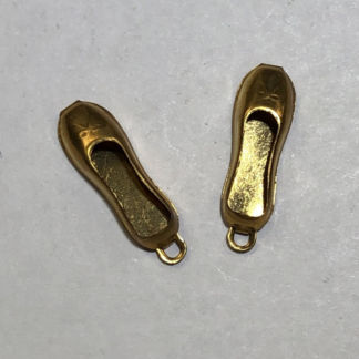 Brass 3-D Ballet Slippers #1279