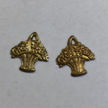 Brass Flower Basket #1254