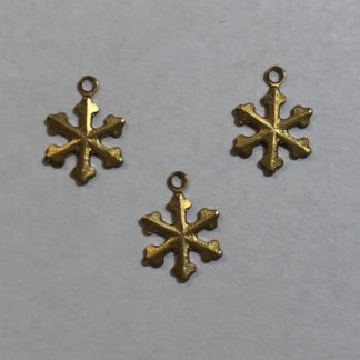 Brass Small Snowflake #2001