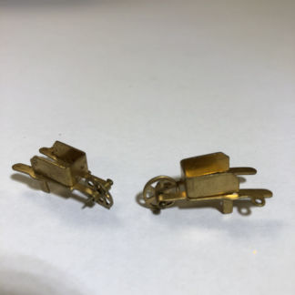 Brass 3-D Wheelbarrow #1248