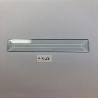 B#508 Rectangle Bevel Glass 1 1/16"  x 5 5/16" w/ Flat