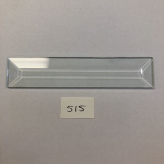 C#515 Rectangle Bevel Glass 1 1/8"  x 5 7/16" w/ Flat
