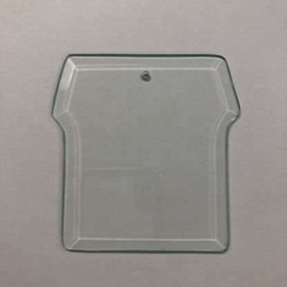 Clear Shape Bevel with hole #T1