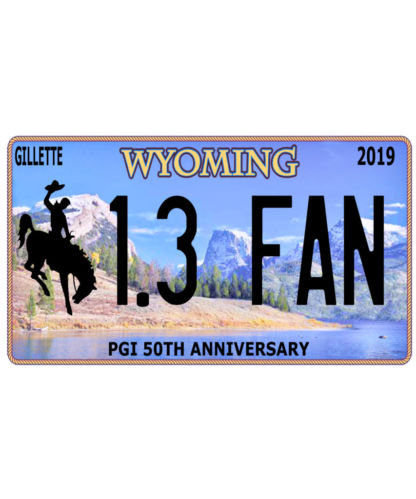 PGI Wyoming License Plate-1.3 Fan