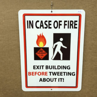 Pyro Parking Sign-In Case Of Fire