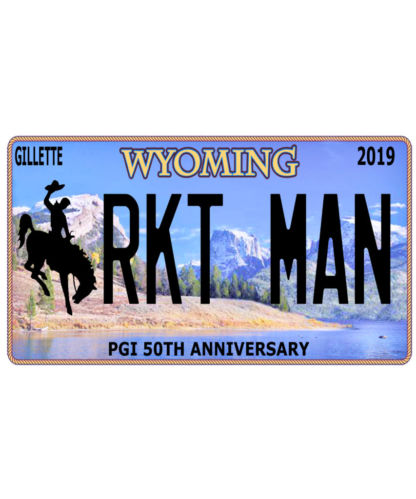 PGI Wyoming License Plate-RKT MAN