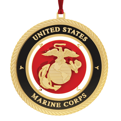 Brass U. S. Marine Corps Ornament - Image 2