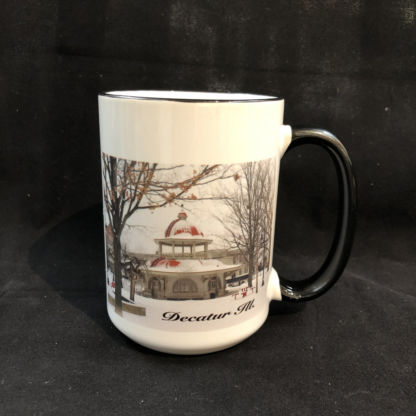 Decatur Transfer House Mug -Winter View White/Black
