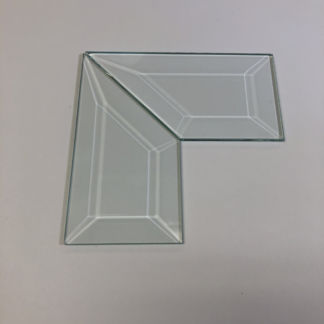 Corner Beveled Glass Set - 2" x 4"