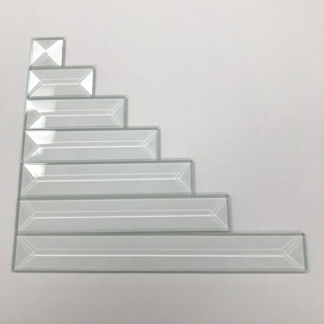 1" x 6" Clear Rectangle Bevel Box 30