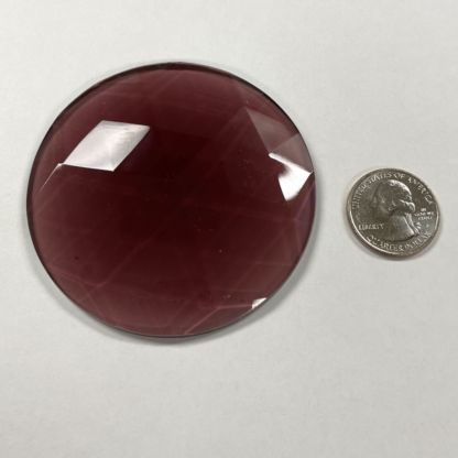 Round Faceted 75mm Jewel -Amethyst FR75-06 - Image 2