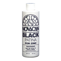 Novacan Black Patina for Zinc- 8 oz