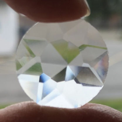 Double Faceted Round 20mm Jewel-Clear D20-01 - Image 2