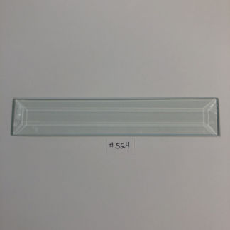 D#524 Rectangle Bevel Glass 1 1/2"  x 7 15/16"