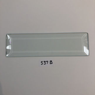 H#537B Rectangle Bevel Glass 2 3/16"  x 7 3/4" Seconds