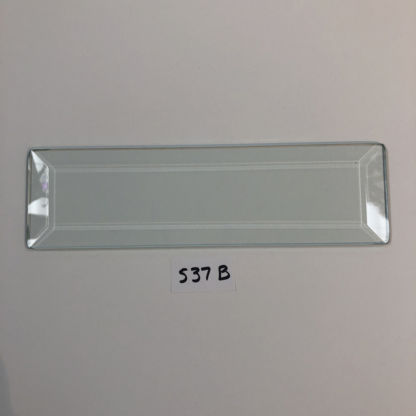 H#537B Rectangle Bevel Glass 2 3/16"  x 7 3/4" Seconds