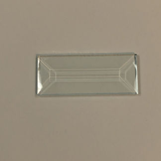 C#543 Rectangle Bevel Glass 1 1/8"  x 2 13/16" w/ Flat