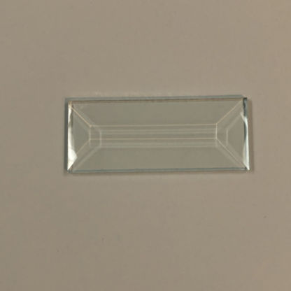 C#543 Rectangle Bevel Glass 1 1/8"  x 2 13/16" w/ Flat