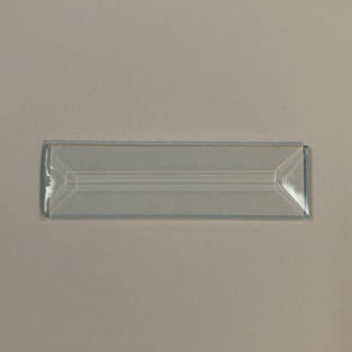 C#567 Rectangle Bevel Glass 1 1/8"  x 6 1/4" w/ Flat