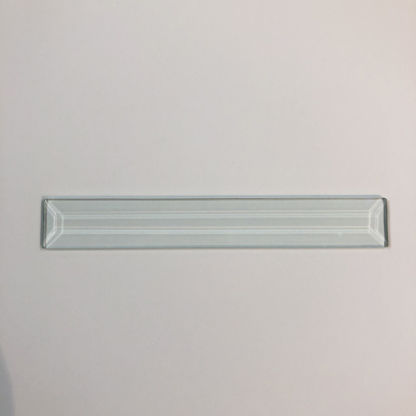 B#549 Rectangle Bevel Glass 1 1/16"  x 5 5/8" w/ Flat