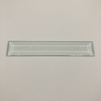 F#621 Rectangle Bevel Glass 1 1/4"  x 6 7/8"