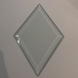 Diamond Bevel Glass 6" x 9 "