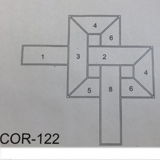 Clear Beveled Glass Cluster - ACOR-122