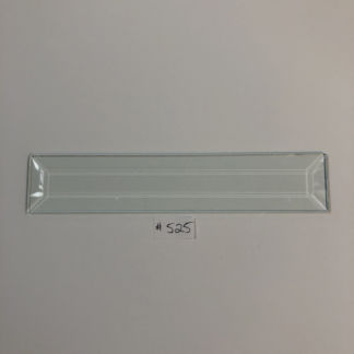 D#525 Rectangle Bevel Glass 1 1/2"  x 8 5/8"
