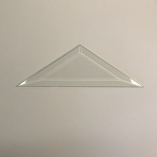 TRI #59-Triangle Bevel Glass 5 1/2" x 5 1/2" x 9"