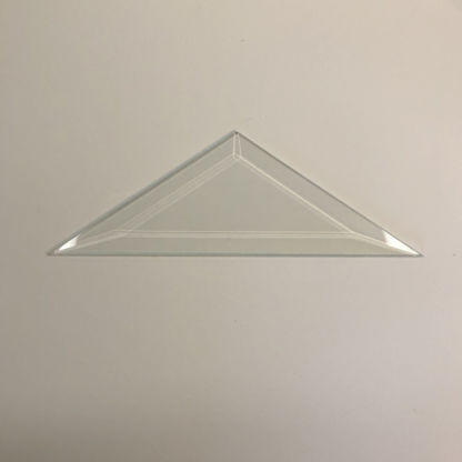 TRI #59-Triangle Bevel Glass 5 1/2" x 5 1/2" x 9"