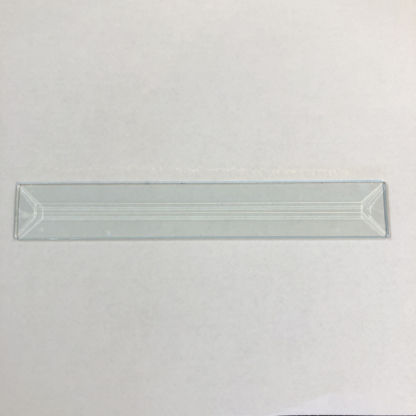 C#571 Rectangle Bevel Glass 1 1/8"  x 7 5/16" w/ Flat