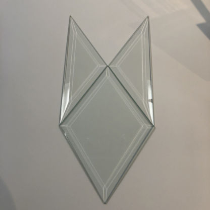 TRI #59-Triangle Bevel Glass 5 1/2" x 5 1/2" x 9" - Image 2