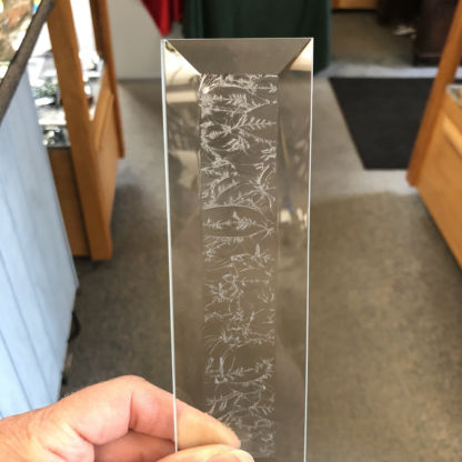 N#582GC Rectangle Bevel Glass 1 15/16"  x 6 3/8" Glue Chip - Image 2