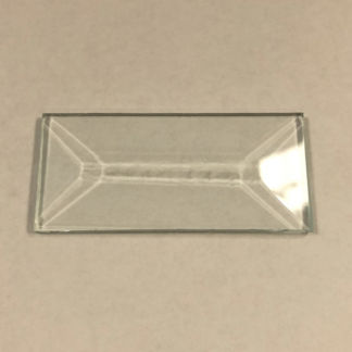 B#586GC-B Rectangle Bevel Glass 1 1/16"  x 2 3/16" Glue Chip Seconds