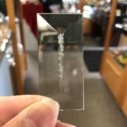B#586GC-B Rectangle Bevel Glass 1 1/16"  x 2 3/16" Glue Chip Seconds - Image 2