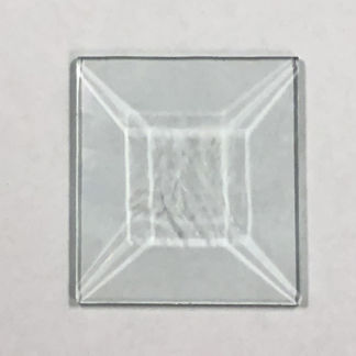 P#588GC Rectangle Bevel Glass 1 5/8"  x 1 13/16" Glue Chip